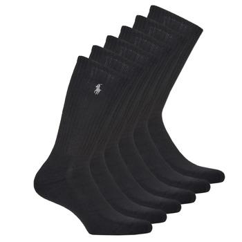 Polo Ralph Lauren  Vysoké ponožky ASX110CREW PP-SOCKS-6 PACK  Čierna