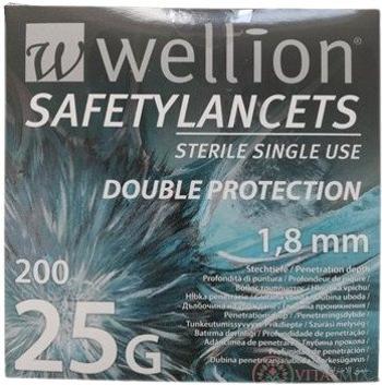 Wellion Bezpečnostné lancety 1.8MM 25G 200 ks