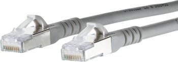 Metz Connect 1308453033-E RJ45 sieťové káble, prepojovacie káble CAT 6A S/FTP 3.00 m sivá s ochranou 1 ks