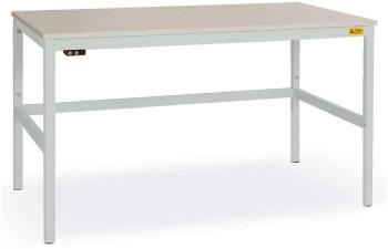 Manuflex LC1908.7035 ESD pracovný stôl CANTOLAB Standard s melamínovou doskou, š xhxv = 1200 x 800 x 765-785 mm  Farba: