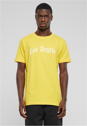 Mr. Tee Los Angeles Wording Tee taxi yellow - XL