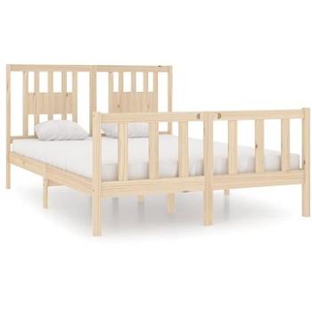 Rám postele masívne drevo 140 × 190 cm, 3104108