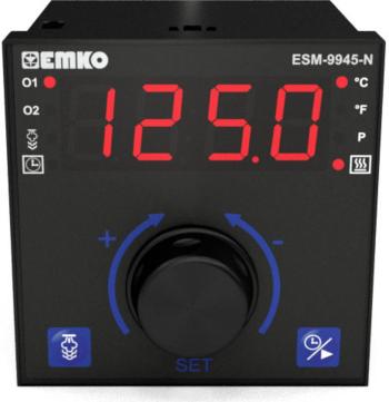 Emko ESM-9945-N.2.20.0.1/01.01/1.0.0.0 2-bodové, P, PI, PD, PID termostat Pt100, J, K, R, S -200 do 1700 °C relé 7 A, re