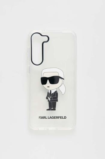 Puzdro na mobil Karl Lagerfeld Samsung Galaxy S23+ priehľadná farba