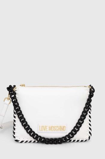 Kabelka Love Moschino biela farba