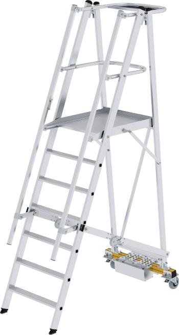 MUNK Günzburger Steigtechnik  52707 hliník rebrík s platformou Montáž pomocou nástrojov Max.prac. výška: 3.6 m