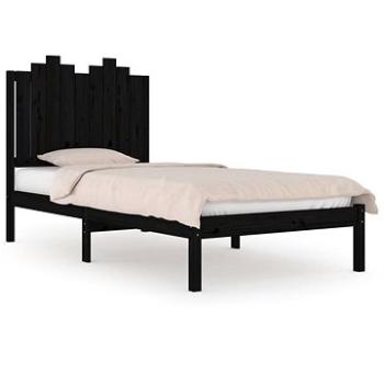 Rám postele čierny masívna borovica 90 × 190 cm Single, 3103747