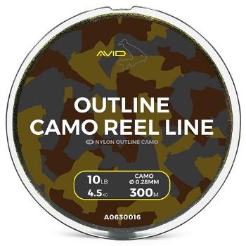 Avid carp vlasec outline camo reel line - 300 m 0,28 mm 4,5 kg 10 lb