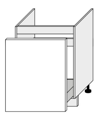 ArtExt Kuchynská linka Brerra - lesk Kuchyňa: Spodná skrinka D1ZM/60 (ŠxVxH): 60 x 82 x 50 cm