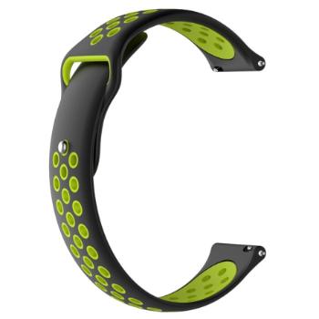 Garmin Venu 2 Plus Silicone Sport remienok, Black/Green