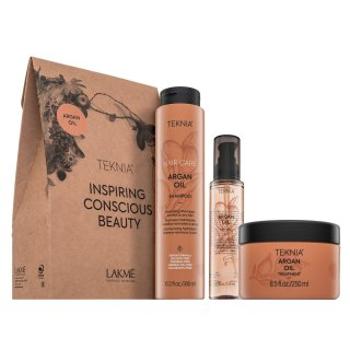 Lakmé Teknia Hair Care Argan Oil Pack sada pre hydratáciu vlasov 300 ml + 250 ml + 125 ml