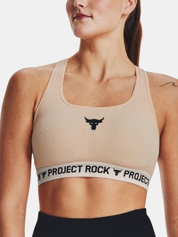 Under Armour Project Rock Crsbck TG Športová podprsenka Béžová