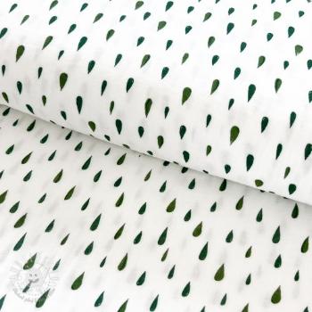 Dvojitá gázovina/mušelín Raindrops Snoozy camo green