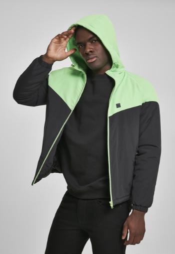 Urban Classics 2-Tone Padded Windrunner black/neon green - S