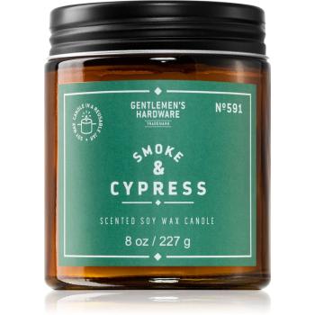 Gentlemen's Hardware Smoke & Cypress vonná sviečka 227 g