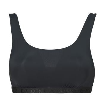 Emporio Armani  ALL OVER LOGO MESH BRALETTE  Športové podprsenky Čierna