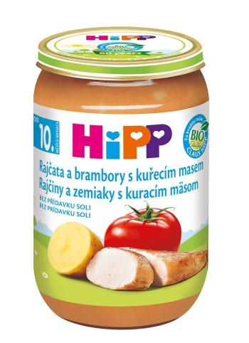 HiPP Rajčiny a zemiaky s kuracím mäsom Bio 10m+ 220 g