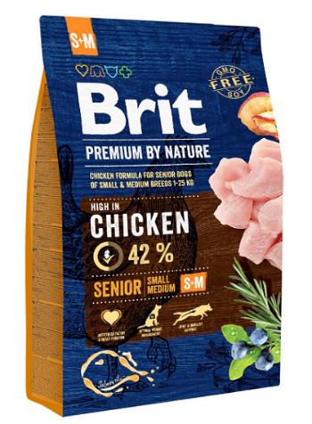 Brit Premium by Nature dog Senior S + M 3kg