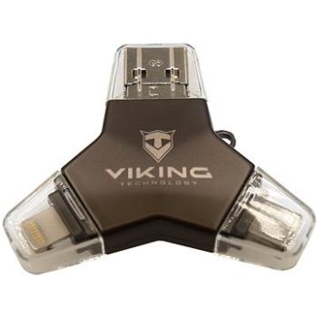 Viking USB Flash disk 3.0 4 v 1 128 GB čierny (VUFII128B)