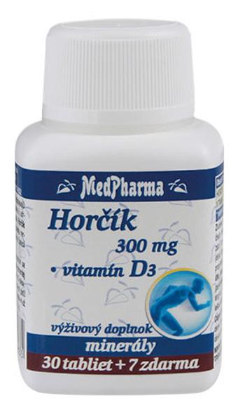 MedPharma Horčík 300 mg + Vitamín D 37 tabliet