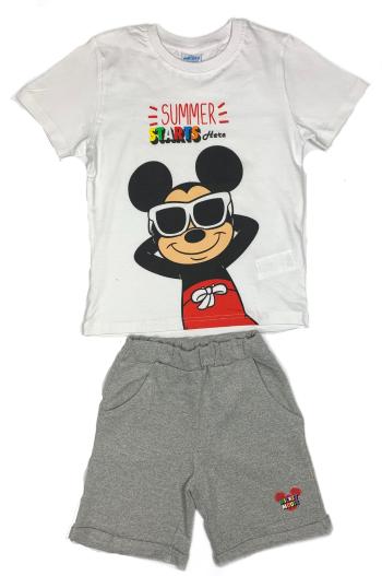EPlus Chlapčenský letný set tričko a nohavice - Mickey Mouse sivý Veľkosť - deti: 98