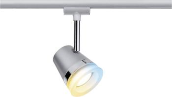 Paulmann URail Spot Cone Zigbee  LED závesné osvetlenie URail GU10 5 W  chróm (matný), chróm
