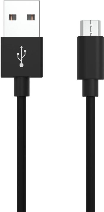 Ansmann #####USB-Kabel USB 2.0 #####USB-A Stecker, #####USB-Micro-B Stecker 2.00 m čierna hliníková zástrčka, krytie TPE