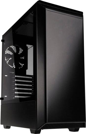 Phanteks Eclipse P300 midi tower PC skrinka čierna 1 predinštalovaný ventilátor, bočné okno