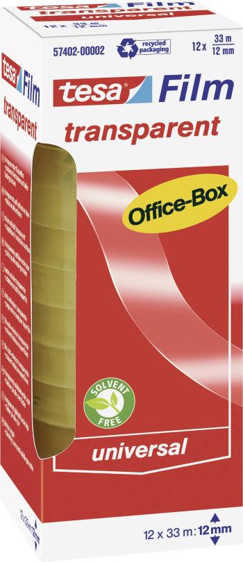 tesa OFFICE-BOX 57402-00002-01 tesafilm  priehľadná (d x š) 33 m x 12 mm 12 ks