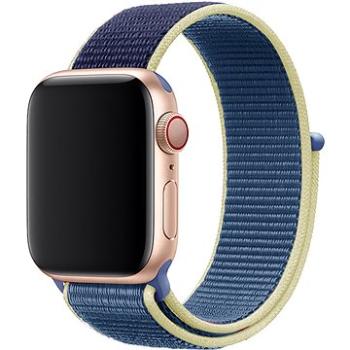 Eternico Airy na Apple Watch 38 mm/40 mm/41 mm  Aura Blue and Gold edge (AET-AWAY-AuBlG-38)
