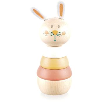 Zopa Wooden Rings Toy animal nasadzovacie zvieratko z dreva Rabbit 1 ks