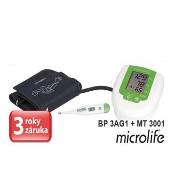 Microlife BP 3AG1 automatický tlakomer s teplomerom MT 3001 1set