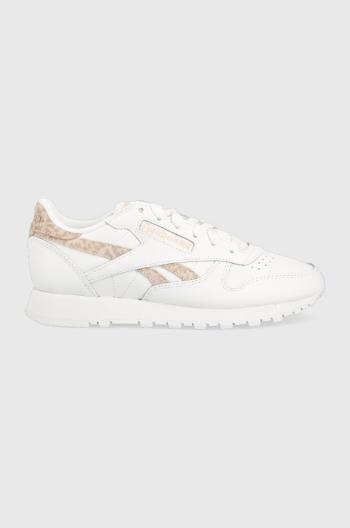 Kožené tenisky Reebok Classic CLASSIC LEATHER biela farba