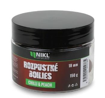 Nikl rozpustné boilies chilli & peach 150 g - 14 mm