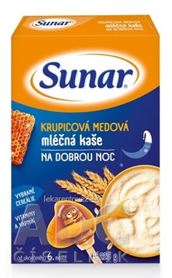 Sunar KRUPICOVÁ MEDOVÁ KAŠA mliečna NA DOBRÚ NOC (od ukonč. 6. mesiaca) 1x225 g