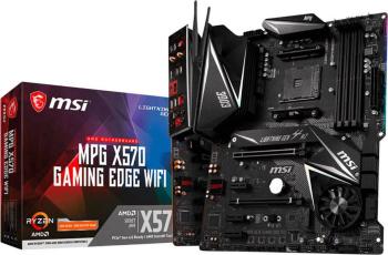 MSI Gaming MPG X570 Gaming Edge WiFi Základná doska Socket AMD AM4 Tvarový faktor ATX Čipová sada základnej dosky AMD® X
