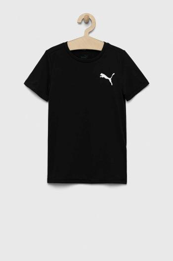 Detské tričko Puma ACTIVE Small Logo Tee B čierna farba, s potlačou