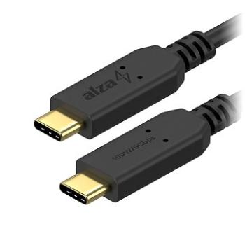 AlzaPower Core USB-C/USB-C 3.2 Gen 1, 5 A, 100 W, 1 m čierny (APW-CBTC3010B)