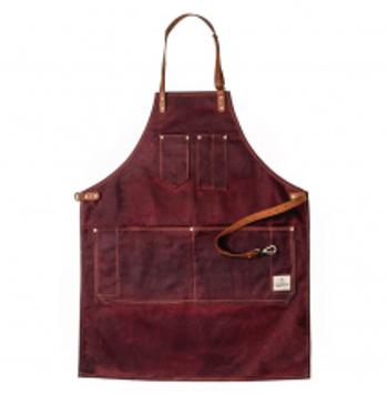 Dapper Dan Barber Oxblood zástera