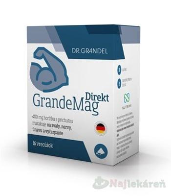 DR.GRANDEL GRANDEMAG DIREKT vrecúška (prášok 400 mg horčíka) 16 ks