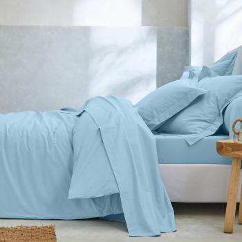 Blancheporte Jednofarebná posteľná bielizeň, zn. Colombine, bio bavlna modrosivá obliečka na vank. 50x70cm+lem