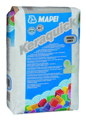 Lepidlo Mapei Keraquick Maxi S1 sivá 25 kg C2FT S1 KERAQUICKS