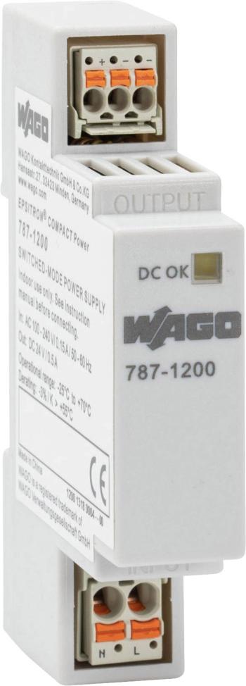 WAGO 787-1200 sieťový zdroj na montážnu lištu (DIN lištu)   0.5 A