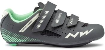 Northwave Womens Core Shoes Anthracite/Light Green Dámska cyklistická obuv