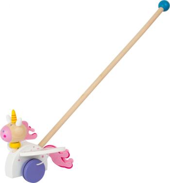 Tahací zvieratko na tyči - jednorožec Luna Wooden push unicorn