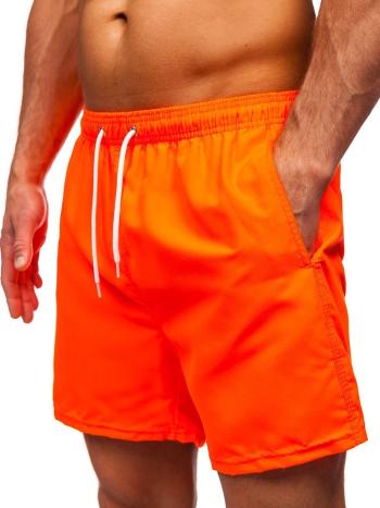 Oranžové pánske kúpacie šortky Bolf ST001