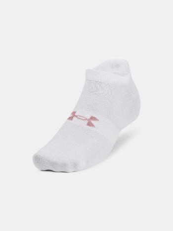 Under Armour UA Essential No Show Ponožky 3 páry Biela