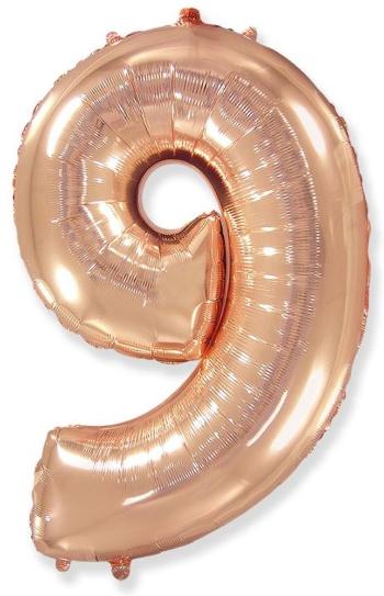 Balónové fóliové číslice rose gold - Rose Gold 115 cm - 9 - Flexmetal