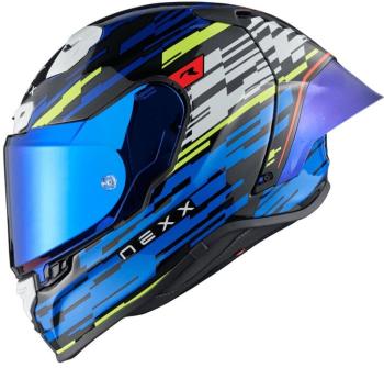 Nexx X.R3R Glitch Racer Blue Neon XL Prilba