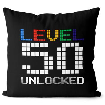Vankúš Level unlocked (vek: 50, Velikost: 40 x 40 cm)